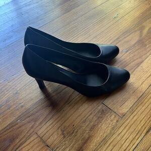 Lauren Ralph Lauren Harper Black Leather Pumps – Classic Heels 8.5B